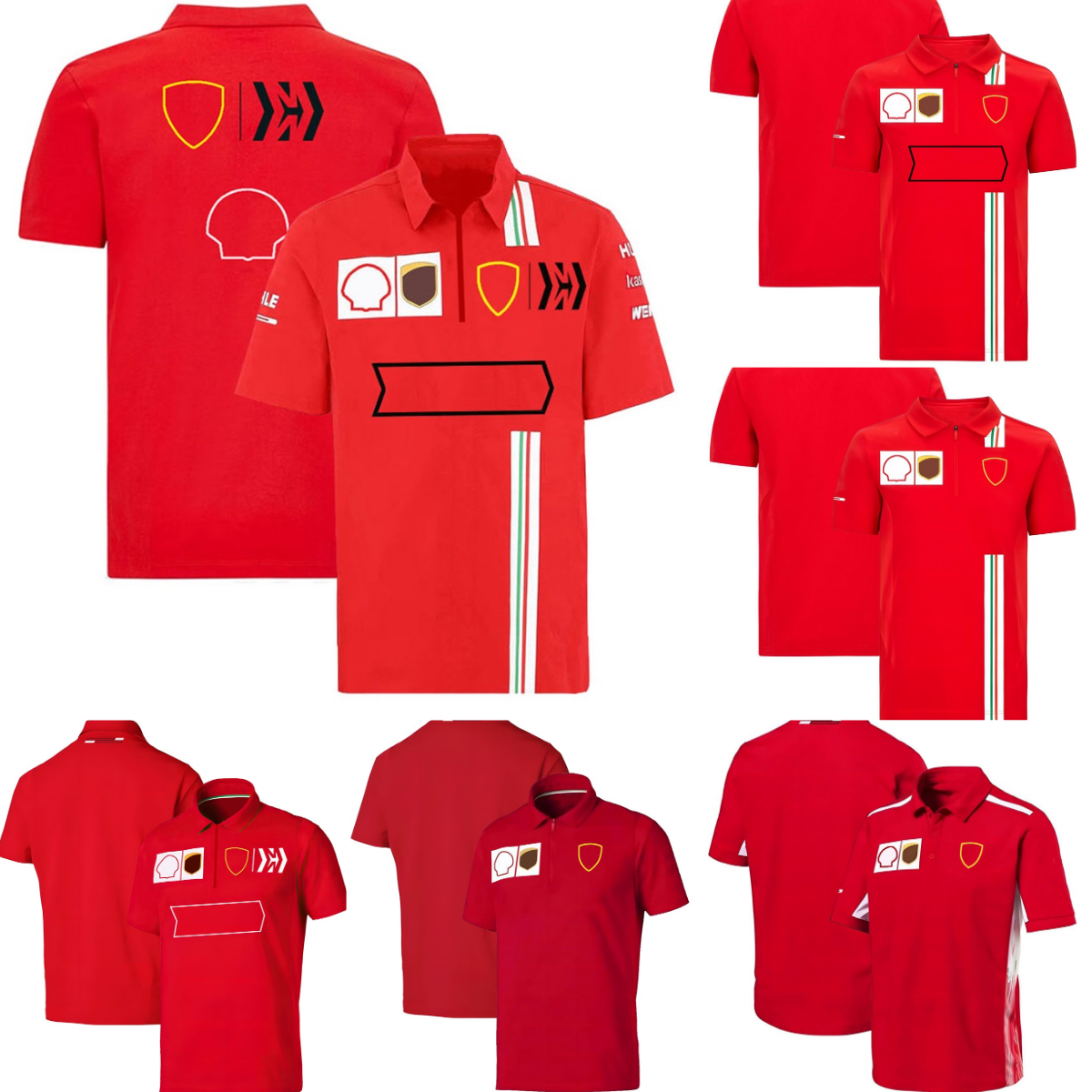 F1 NOUVEAU SUMPRE POLO T-shirt T-shirt Formule 1 Équipe Logo Racing Polo Collier Court-manche à manches