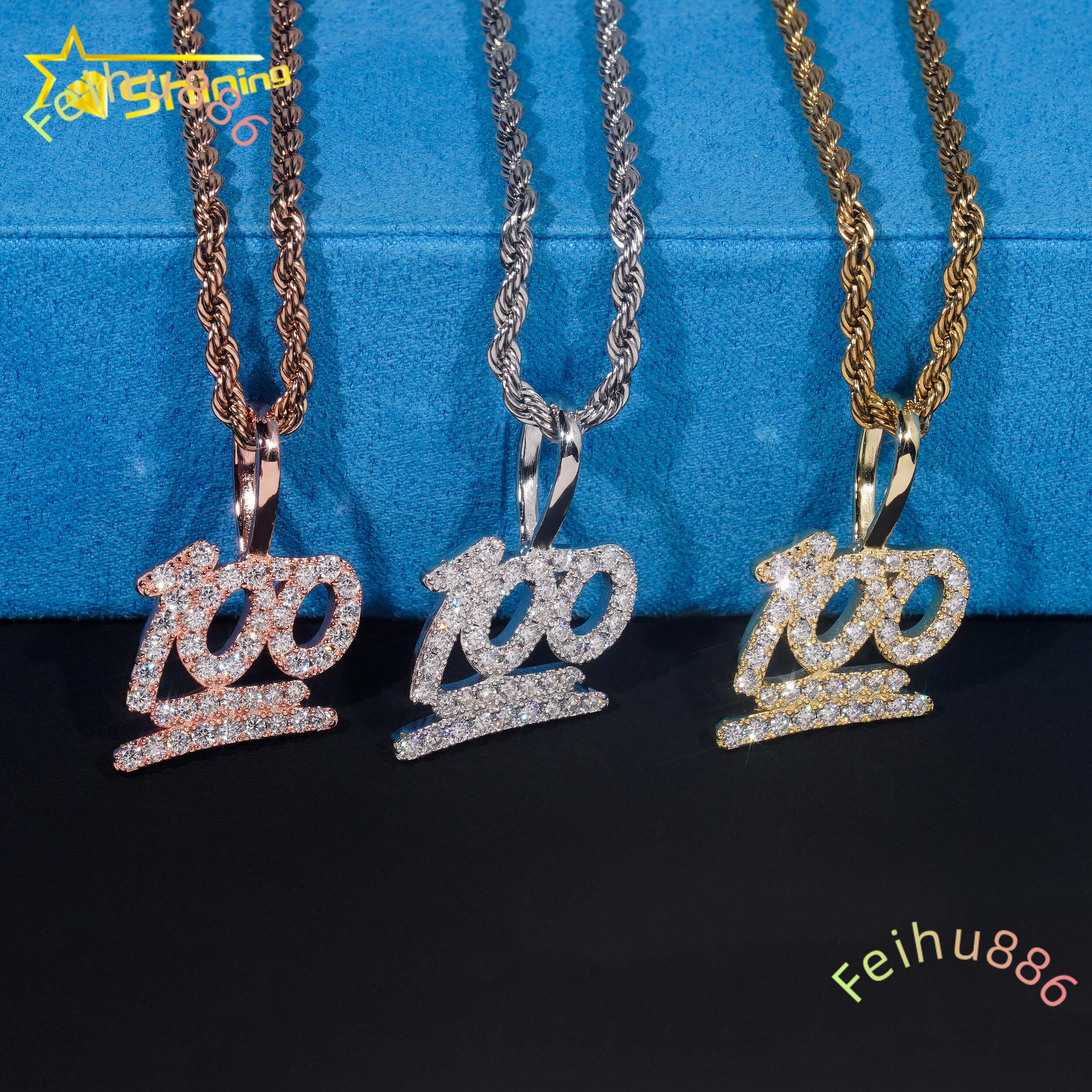 2025 new Silver 925 Pendants VVS Moissanite Diamond Mossanite Hip Hop Fine Jewelry Iced Out Diamond Moissanite Hamsa Hand Pendant