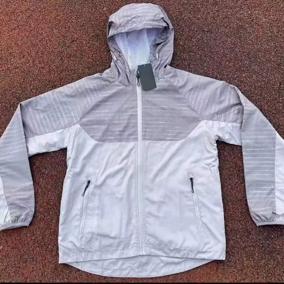 Designer mens sports hooded jackets tech waterproof spring fall jacket hoodies windbreaker outerwear sun protection stormsuit outdoor sports running