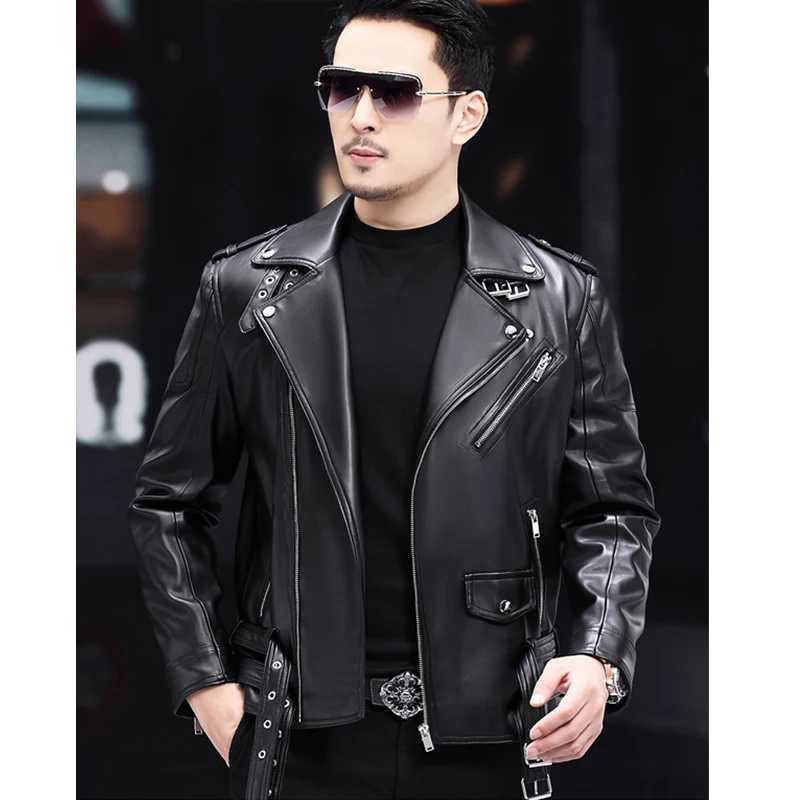 Men Faux Leather Coat Zipper Overcoat Motorcycle Jacket Mens Bomber Jackets Fashion Motorcycle Bikers Punk Men Brand Top Clothing W250815