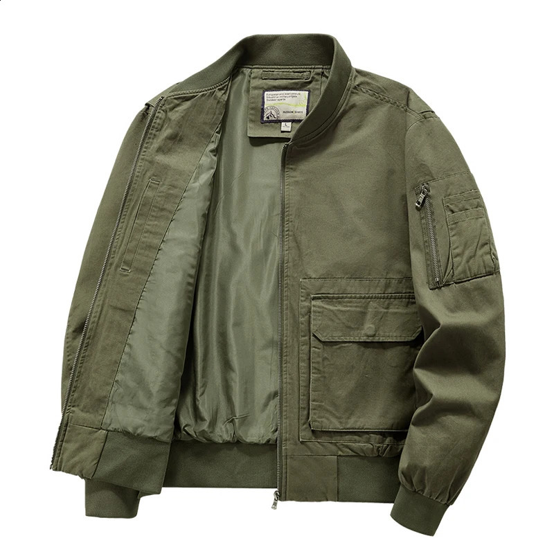 Automne et hiver des sports d'extérieur mode vêtements imperméables lavés coton cargo masculin veste de baseball vol 250814