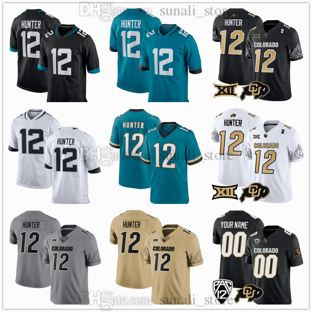 2025 Draft Pick No2 Football Jerseys 12 Travis Hunter Jersey Colorado Buffaloes College Shirts Men Women Youth All