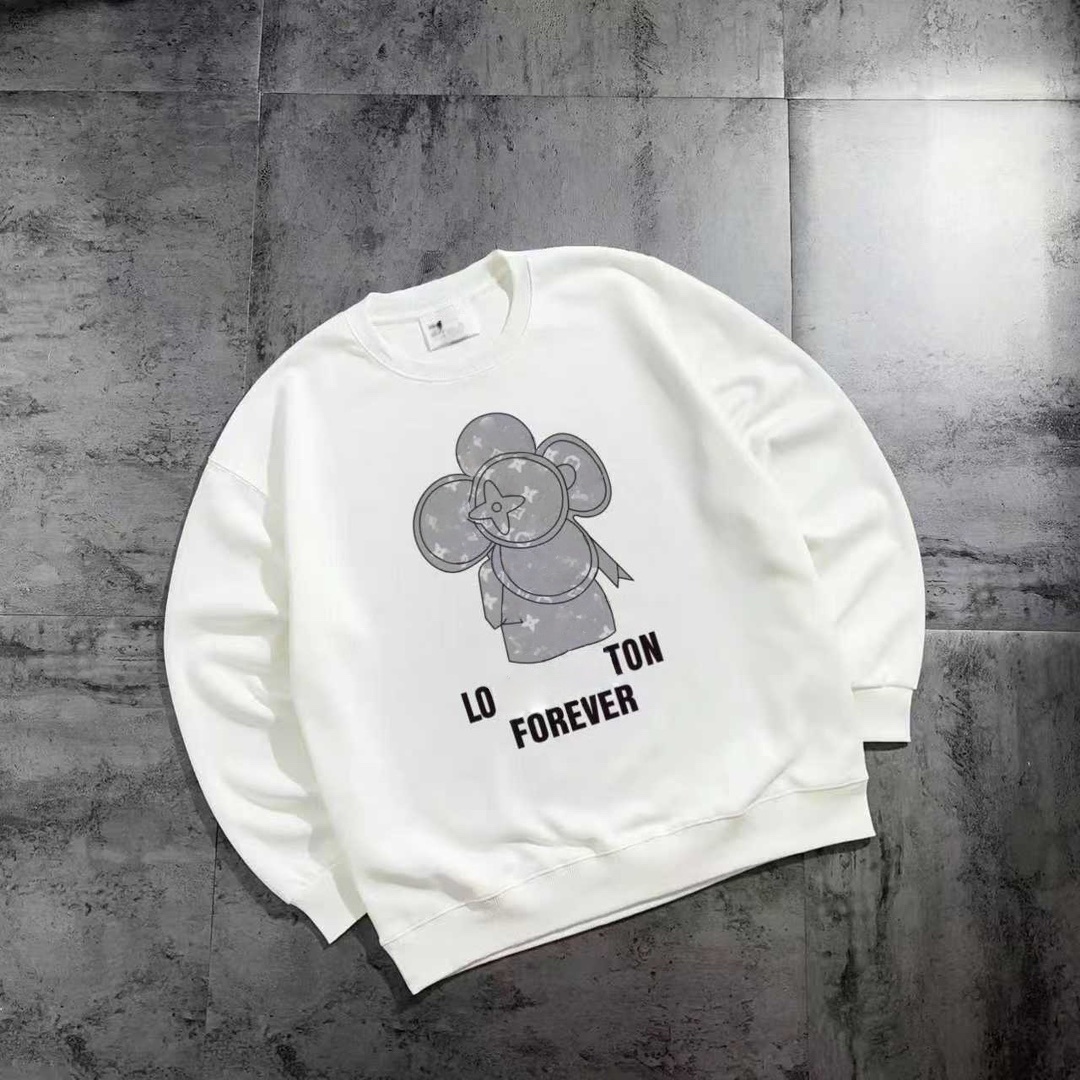 Luxury brand hoodie round-neck hoodies cotton letter printing sweater designer hoodie men Classic pullover loose pull jumper M-2XL