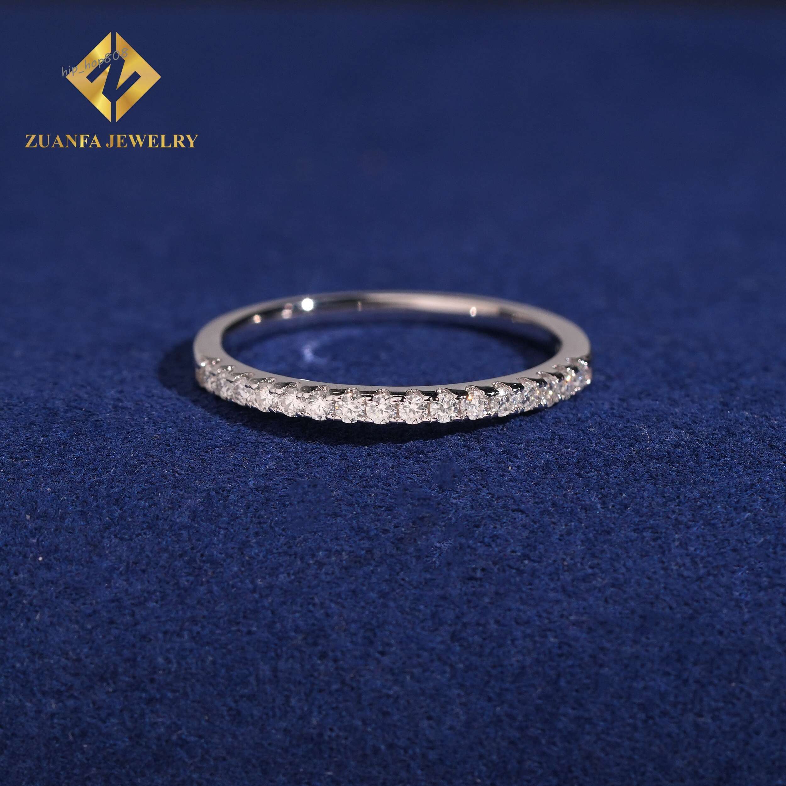 Hot Saling 925 Sterling Silver Engagement Ring Trendy Eternity Ring Women Fine Jewelry Wedding Moissanite S925 Ring with GRA