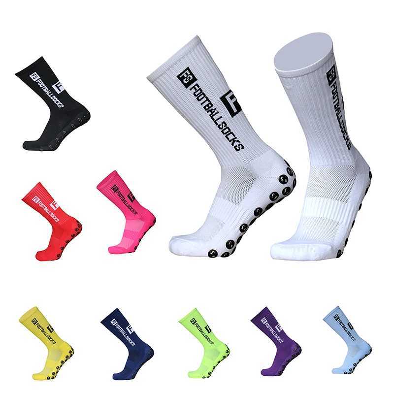 New Style FS Football Socks Round Silicone Suction Cup Grip Anti-Slip Soccer Socks Sports Men Women Baseball Rugby Socks XJ250815