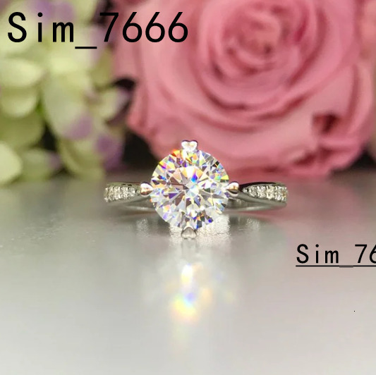 1CT Wedding Ring Engagement 18K Gold Solitaire CVD HPHT VVS Lab Grown Diamond 3EX Half Paved Diamond Ring