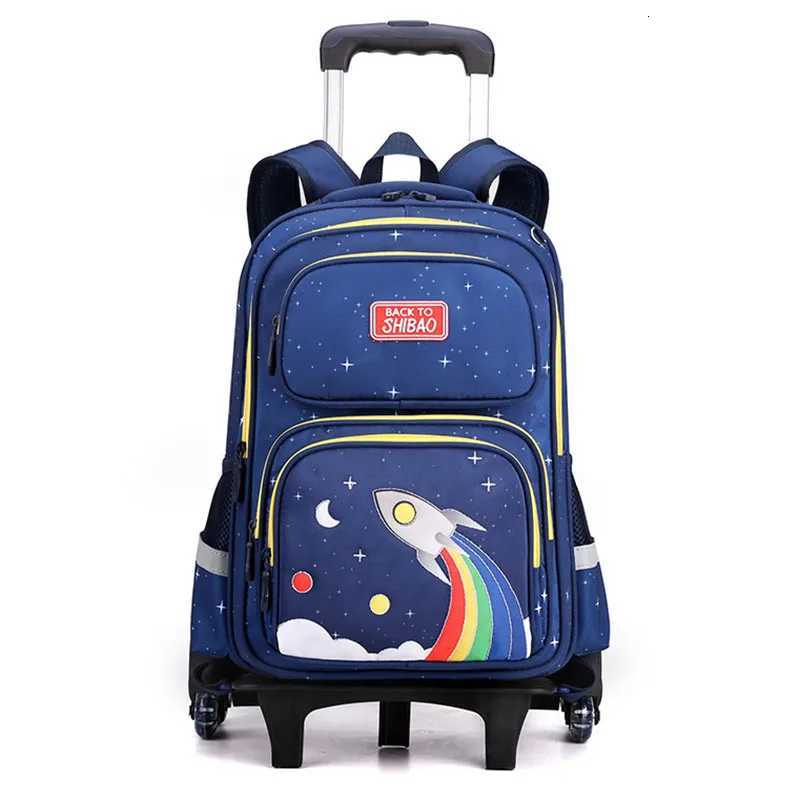 Trolley School Bags for Boys Backpack Men Wheeled Backpack Men Childrens Backpack Children Travel Bags School Backpack X250815