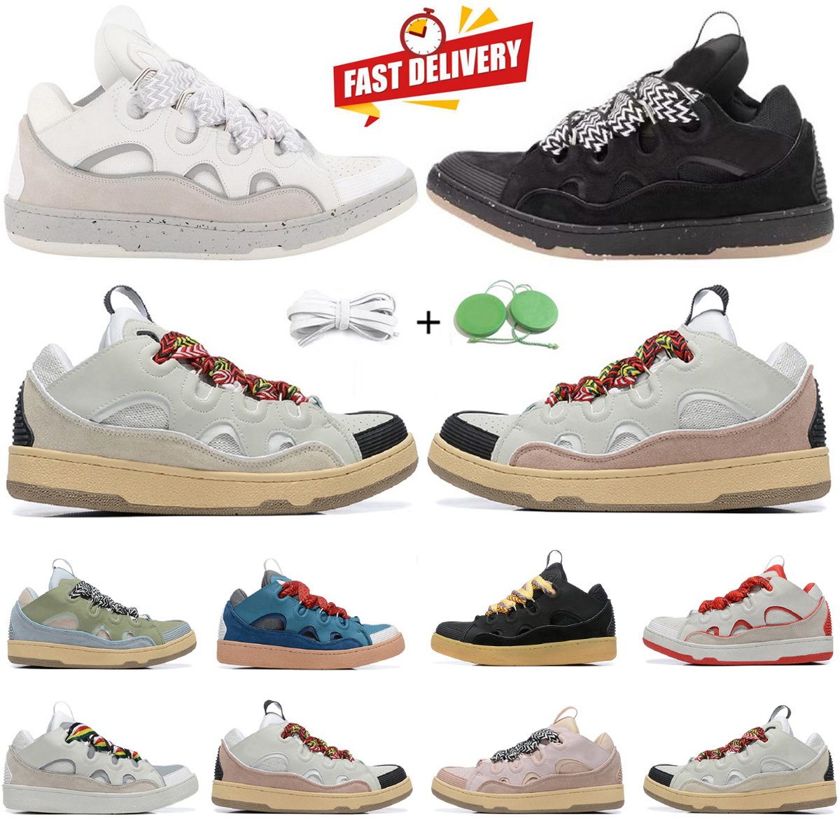Chaussures décontractées à grande taille Men des femmes designer sneaker cuir mode triple noir blanc rose bleu rouge vert plate-forme de plate-fo