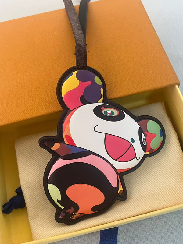 designer keychain women TM Superflat Bag Chain panda keychain wallet top llavero Car Key Chain Packet chain Buckle jewelry Phone Pendant Keychains L