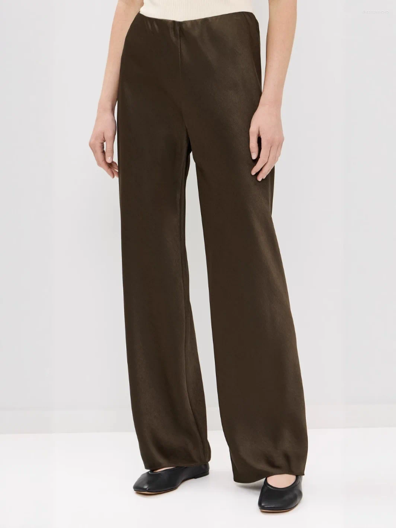 Women's Pants Women Commute Straight Casual Trousers Solid Color Fashion Female Long
