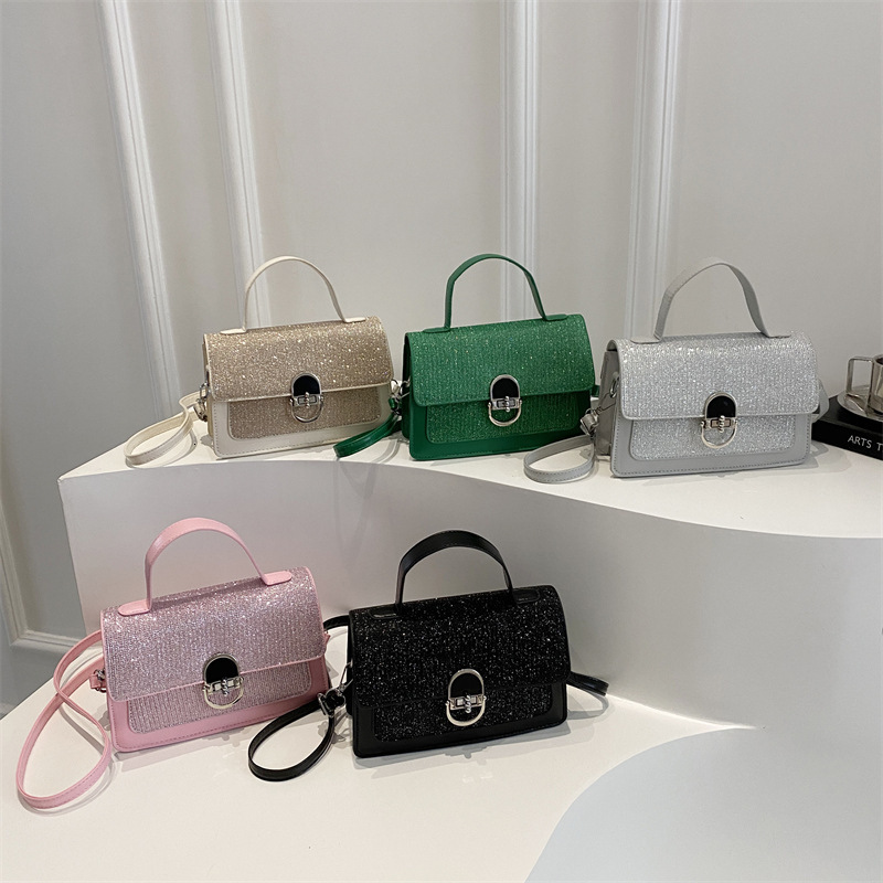 Light Luxury Texture Crossbody Bag for Women 2025 New Fashion Lock Buckle Solid Color Trendy Single Shoulder Handbag Versatile Commuting