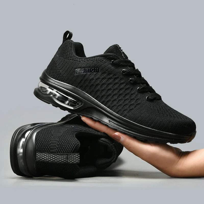 Mens Running Shoes Outdoor Sports Casual Mesh Tennis Shoes Lace-up Lightweight Gym Jogging Shoes for Men Male Sneakers 250811