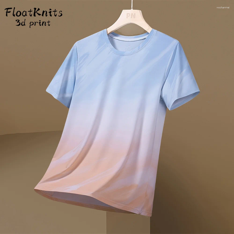 T-shirts pour hommes Couleur graphique Vêtements d'été T-shirt minimaliste pour l'homme Fashion à manches courtes T-shirt