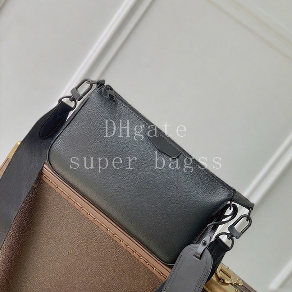UNISEX Pochette Accessoire XL 28CM shoulder bag luxury designer bag Monogram Eclipse coated canvas leather Crossbody bag Mirror quality handbag with