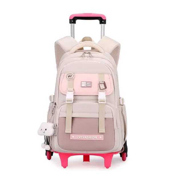 Sacs de chariot de voyage Sac à dos scolaire pour les filles sacs de chariot pour garçons voyage à bagages roulants pour filles x250815