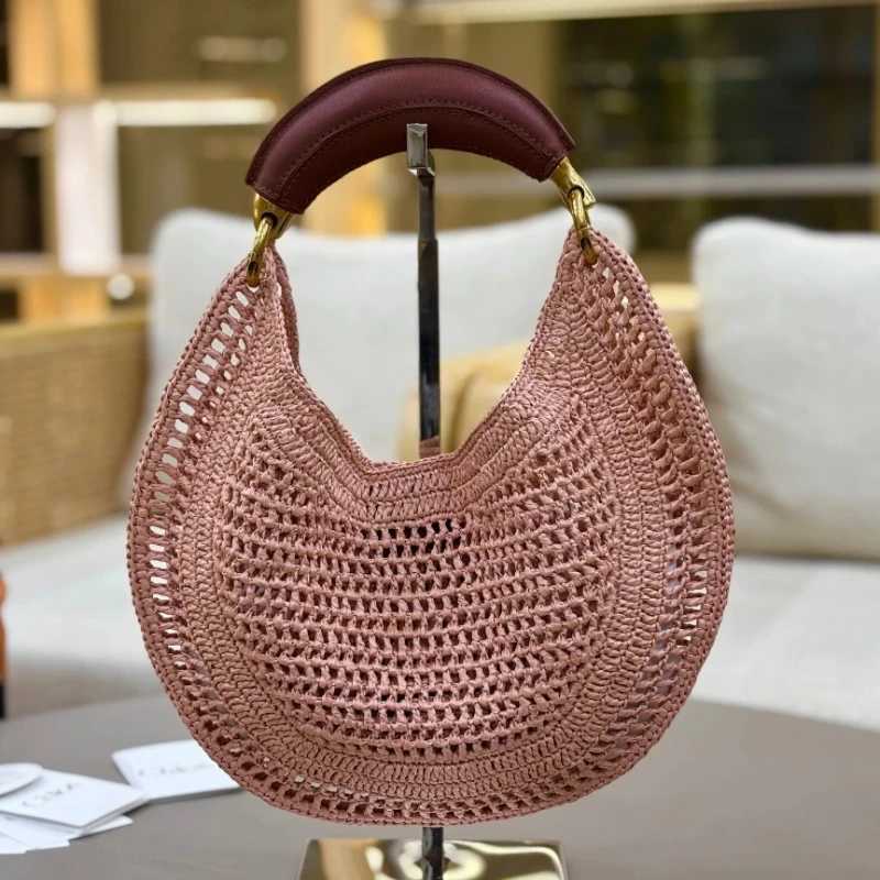 Sacs tissés de paille classiques pour femmes designer sac à main mode décontracté plage creux de sac fourre-tout hobo sac sous-bras z250815