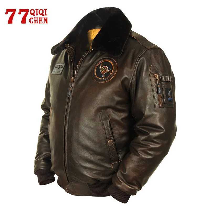 Autumn PU Leather Jackets Men Large Fur Collar Embroidery Pattern Patch Warm Motorcycle Jacket Fashion Waterproof Windproof Coat W250815