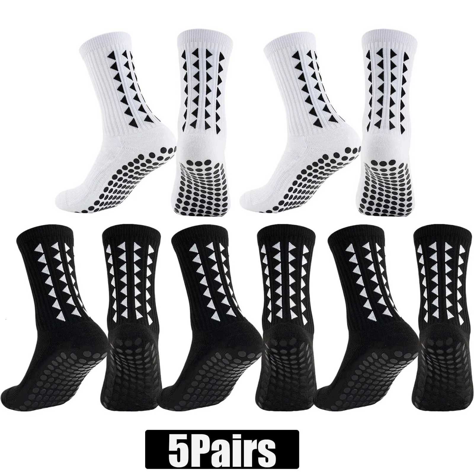5 paires hommes femmes chaussettes de poignée antidérapante pour hommes femmes football basketball baseball rugby soccer xj250815