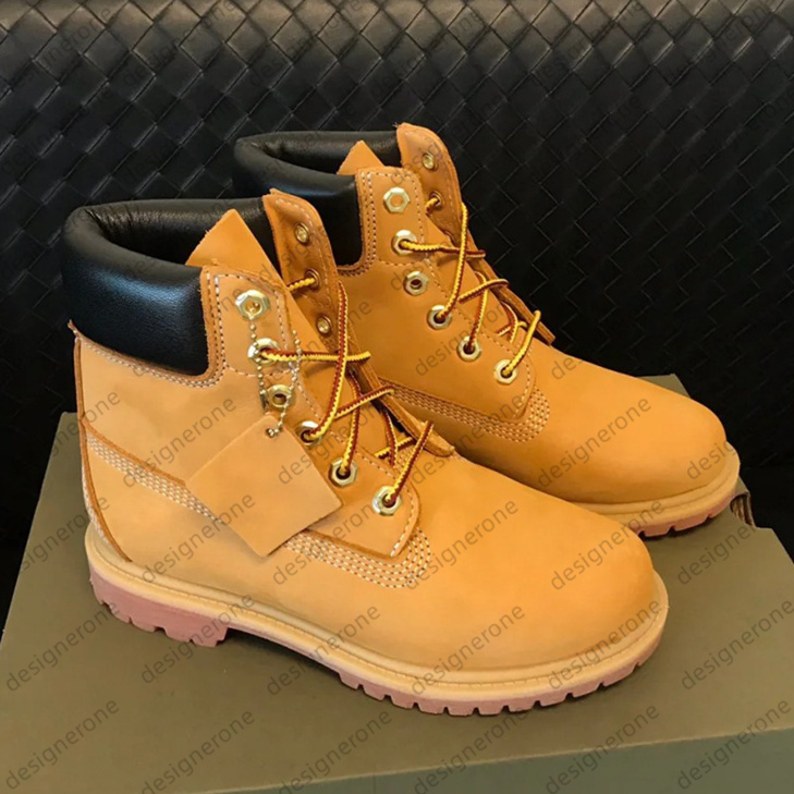 Luxury Tims Boots Designer Shoes Men Boots Waterproof Ankle Classic Martin Shoe Cowboy Yellow Red Blue Black Pink Hiking Motorcycle Boots size 36-46