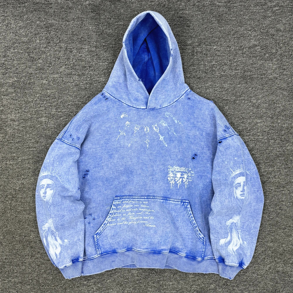 Yao Fashion Streetwear Oversize Casual Cotton Hooded Vintage Sweatshirt y Retro High Street Y2k Hoodies For Men Unisex 250815