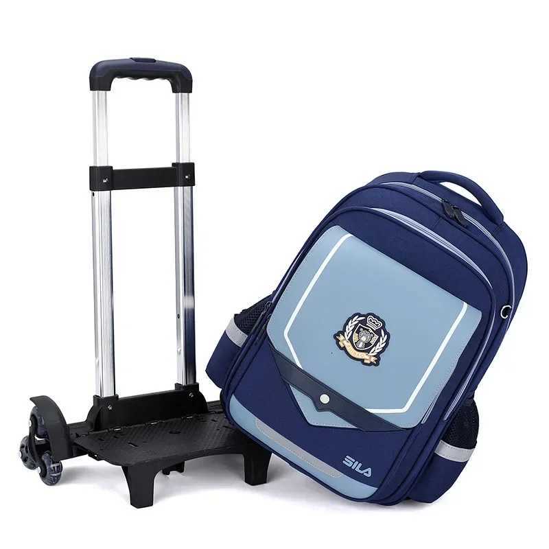Sacs d'école de nouveaux chariots pour garçons sac à dos sacs à écoles roulants sacs à dos pour les élèves Sac à école pour enfants x250815