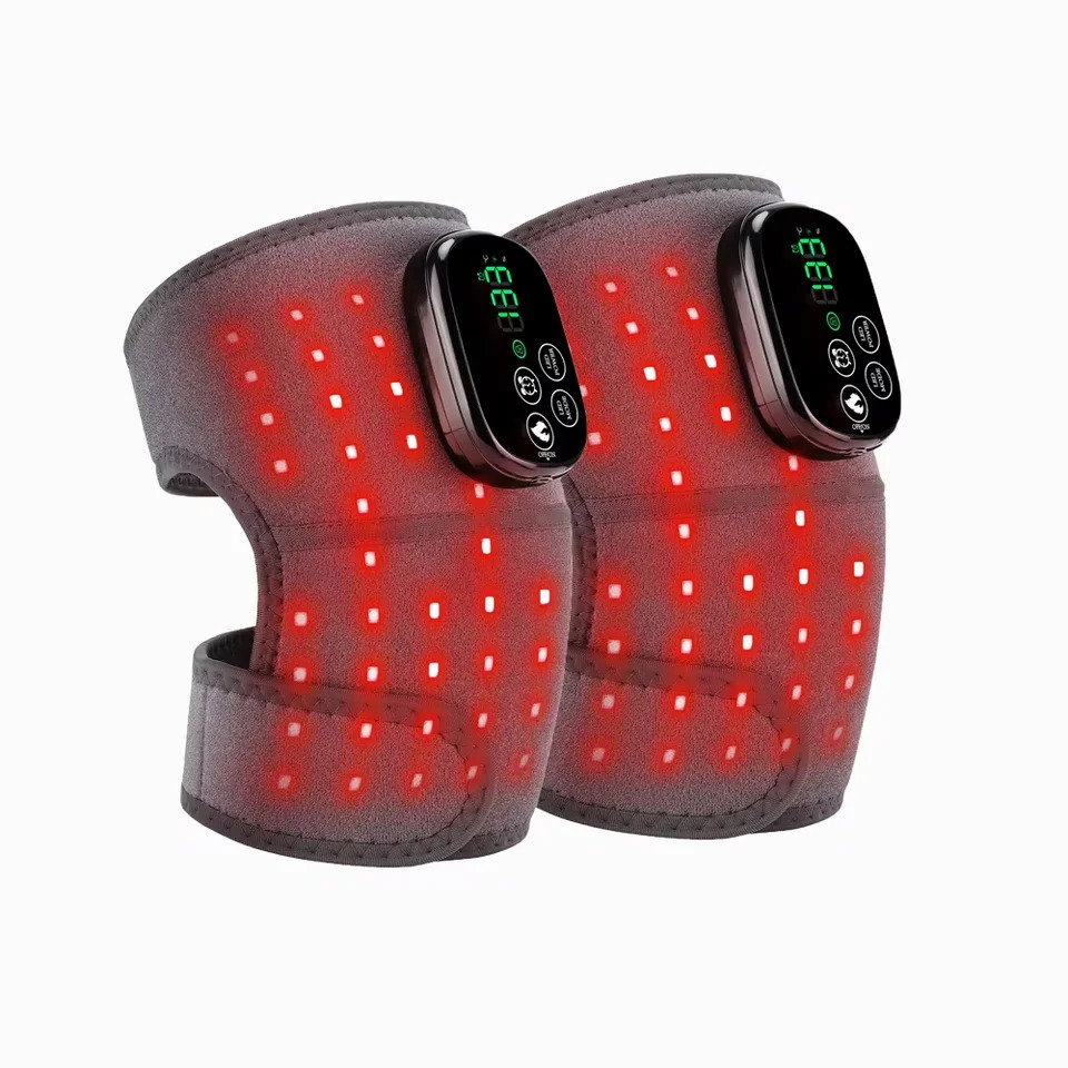 LED Knee Massager Multifunctional Electric Infrared 650nm 850nm Red Heating Vibration Massage Leg Joint Brace with Light 250814