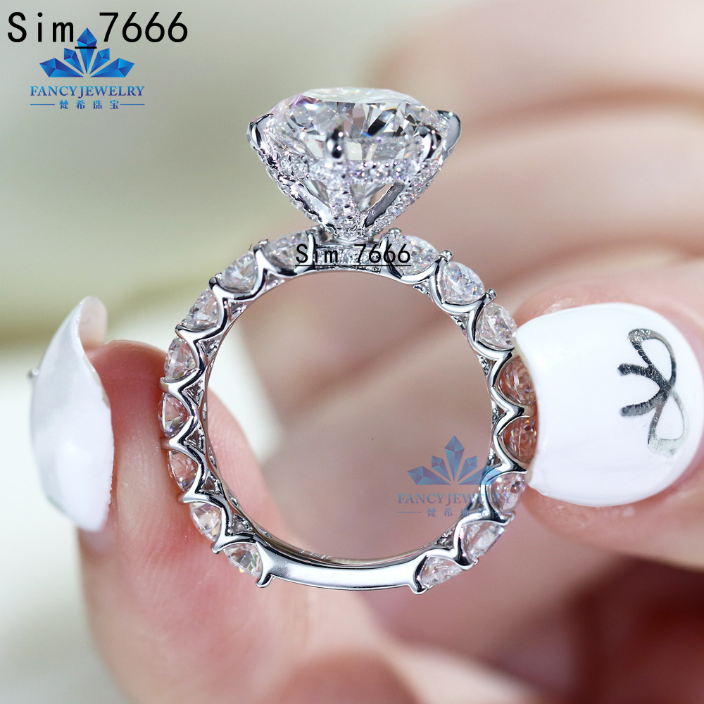 Gia Igi Certified CVD HPHT Lab Grown Diamonds 14K/18K Solid Gold/White Gold Engagement Rings for Women/Men