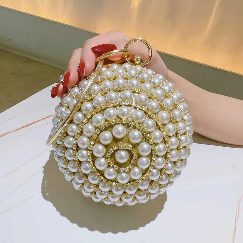 Embrayage de fête avec diamants perlé sacs de soirée Perl Sac à main de conception de la fête de la fête de la fête Z250815