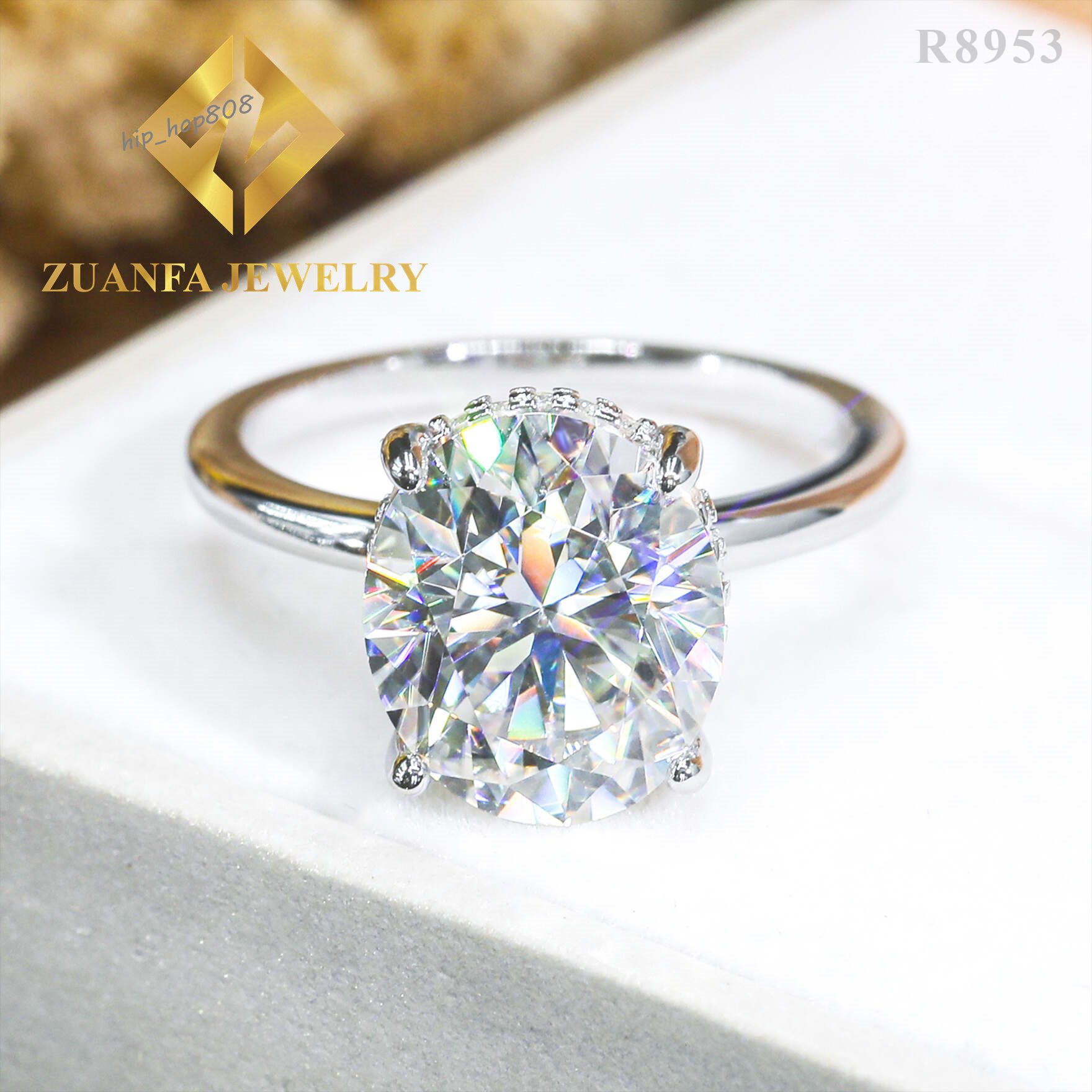 Trendy Eternity Ring Women Jewelry Promise 925 Sterling Silver Engagement Wedding Moissanite S925 Ring