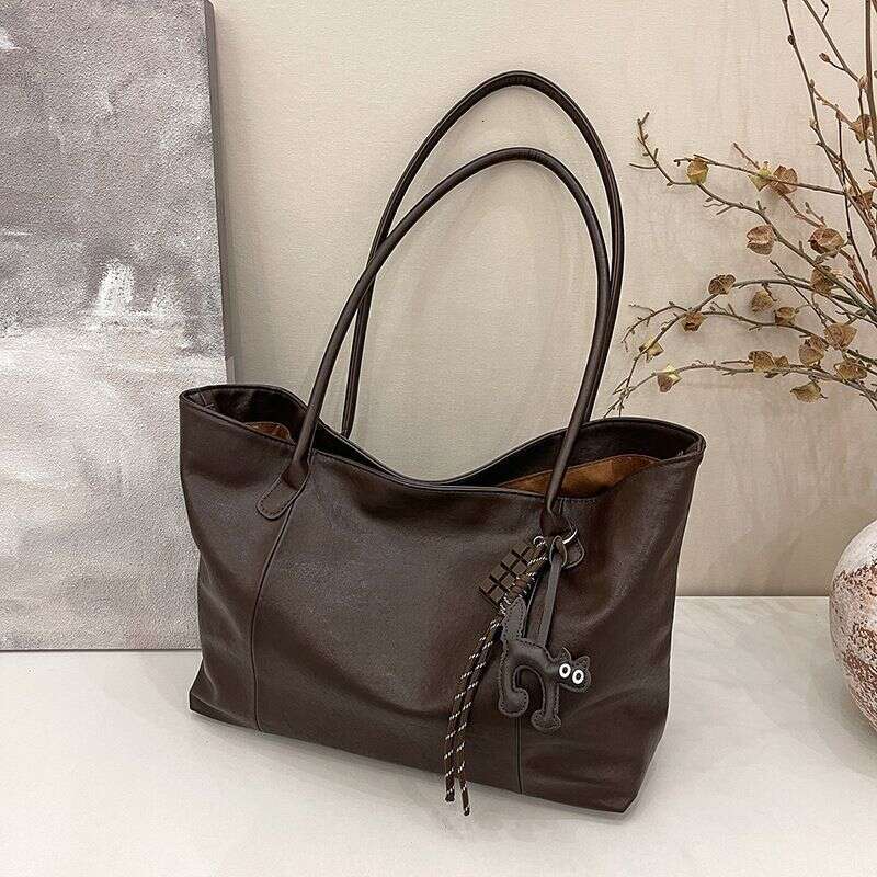 OLOEY Fashionable Versatile Tote For Women 2024 New Large Capacity Soft Surface Shoulder Bag, Casual And Simple Commuting Bag