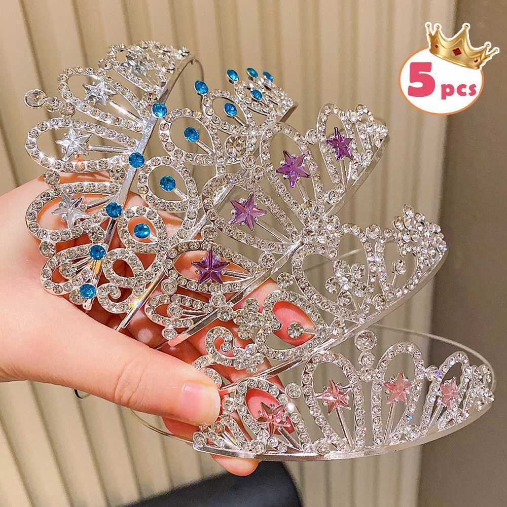 5-Pack Mixed High-End Par Show Crowns for Women Birthday Celebration Gifts Festival Performance Hair Accessories Z250815