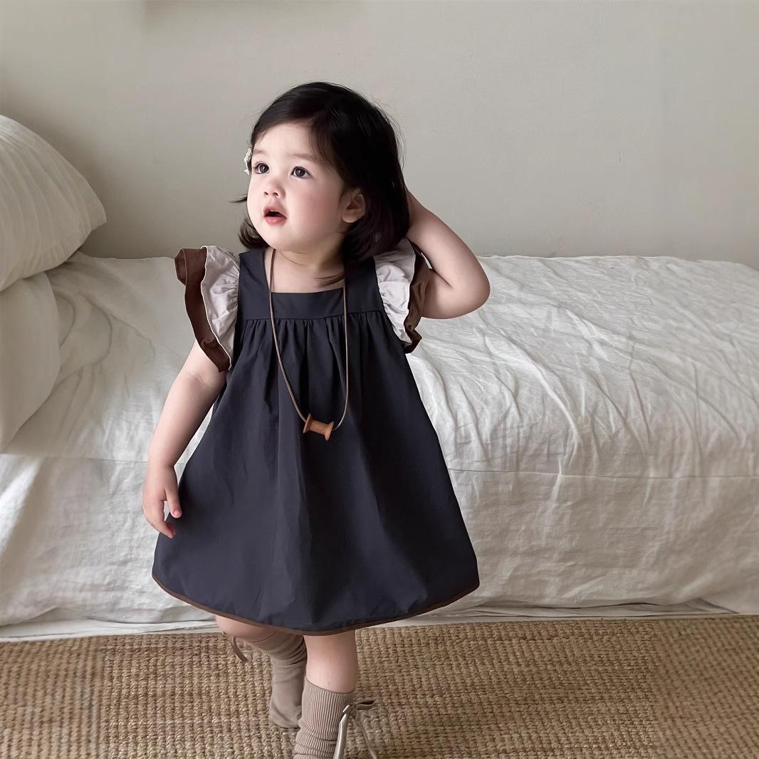 D238 Korean baby summer new breathable dress 2 baby summer clothes Korean children&#039;s clothes children&#039;s summer dress-image-1072333605