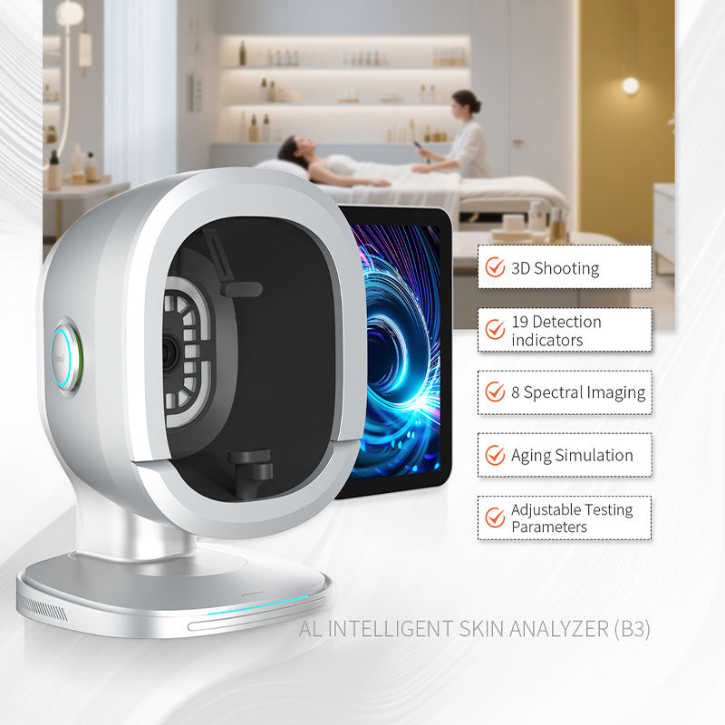 B3 AI Skin Analysis Machine New 3D Aging Wrinkle Ai Analysis Skin 36 Million Pixel Beauty Machine pour les cliniques Salons de beauté