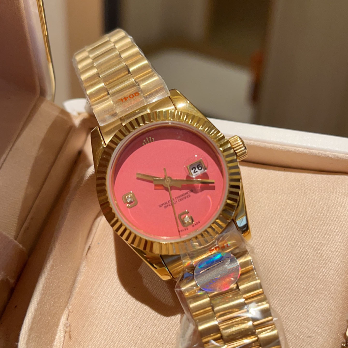 Watch designer watches high quality metal crystal diamond design watch for women girl Formal dinner birthday party Christmas gift very good