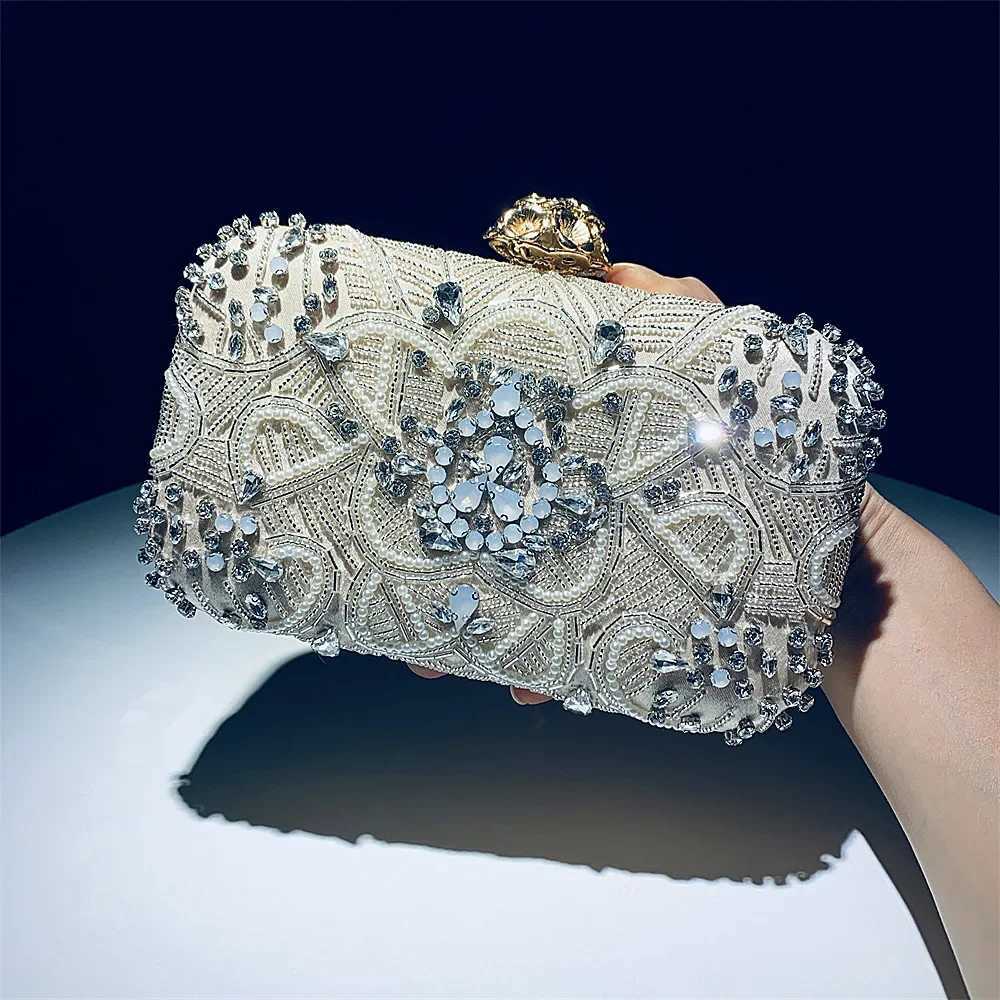 New Clutch Dinner Bag Handmade Beaded Exquisite Dress Bridal Clutch Bag Diamond Evening Bag Designer Handbag Evening Bag Z250815