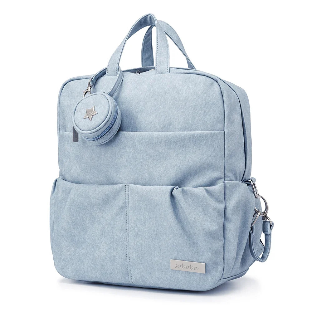 Soboba Diaper Sac à dos pour bébé Born Baby Sac à couches imperméables de grande capacité avec porte-sucette élégante sacs à couches 2550813