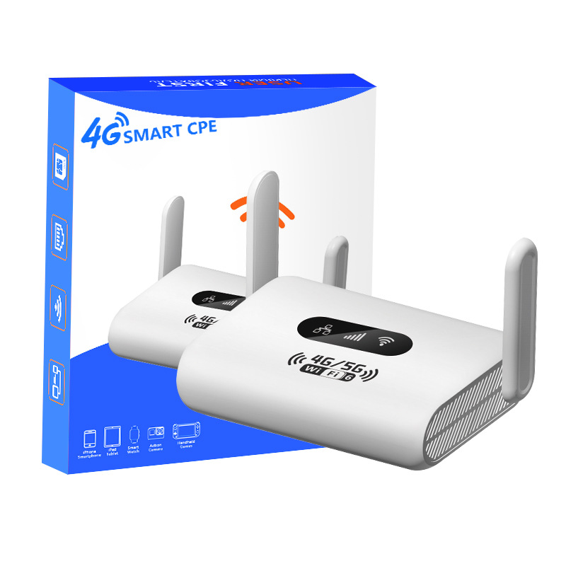 4G router, portable and wearable WiFi6 with Nano SIM card slot and RJ45 port, folding antenna, WiFi Router R250207-image-1043840236