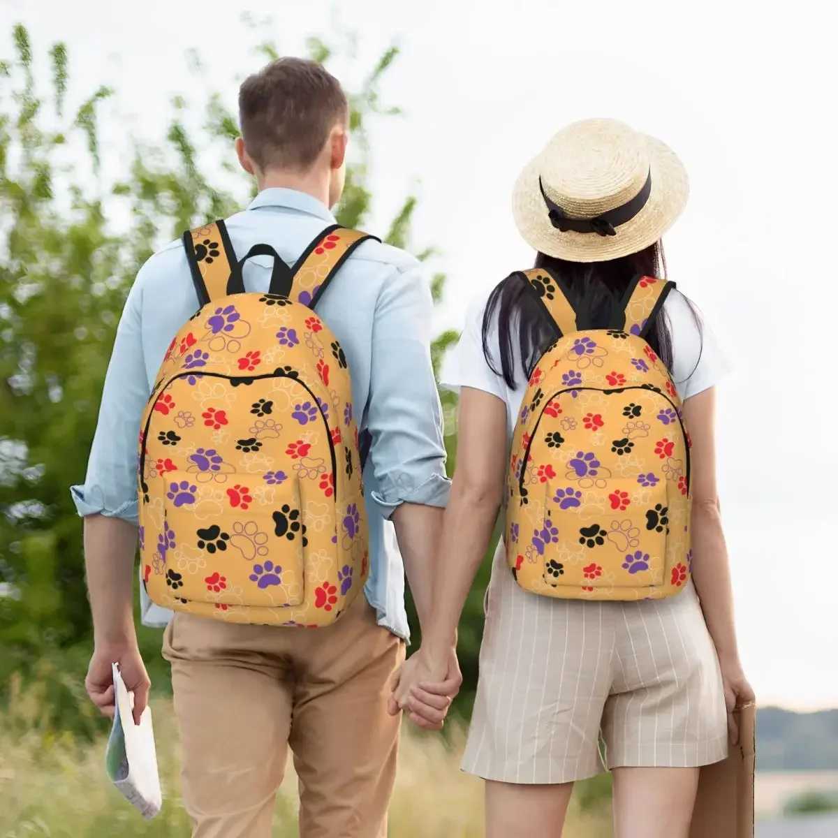 Pistes d'animaux empreintes respirantes sacs à dos drôles de Noël sacs de Noël sacs collège coloré sac coloré x250815