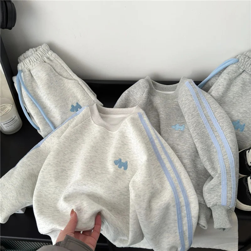Spring Kids Sweatshirt Sets Children Long Sleeve Clothing Suits Boy Girl Casual PulloverPants 2Pcs Autumn Teen Tracksuit Outfit 250814