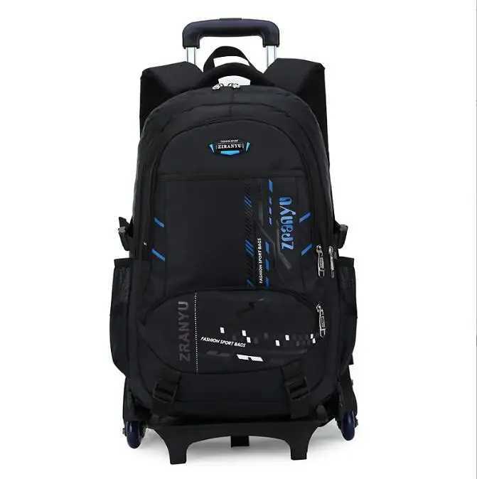 School Rolling Backpack Trolley Bag for Teenagers Boys Student School Bag on Wheels for Boys Wheeled Backpack Bag for School X250815