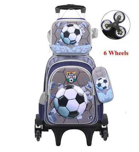 Children School Rolling Backpack for Boys School Wheeled Backpack Set for Girls Travel Trolley Luggage Backpack Bag with Wheels X250815