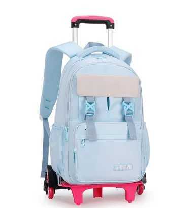 Roues 2 et 6 roues roulants sac à dos pour les filles qui roulent à l'école avec des roues sacs de sacs à école sacs d'école pour filles x250815
