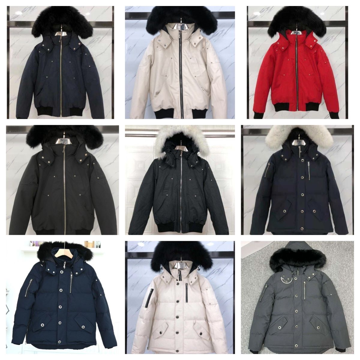 Men's down jacket really fur collar iacket Parkas 24ss Casual for Mens women nfc puffer jacket clipper Outwear Outdoor Doudoune Man Winter C