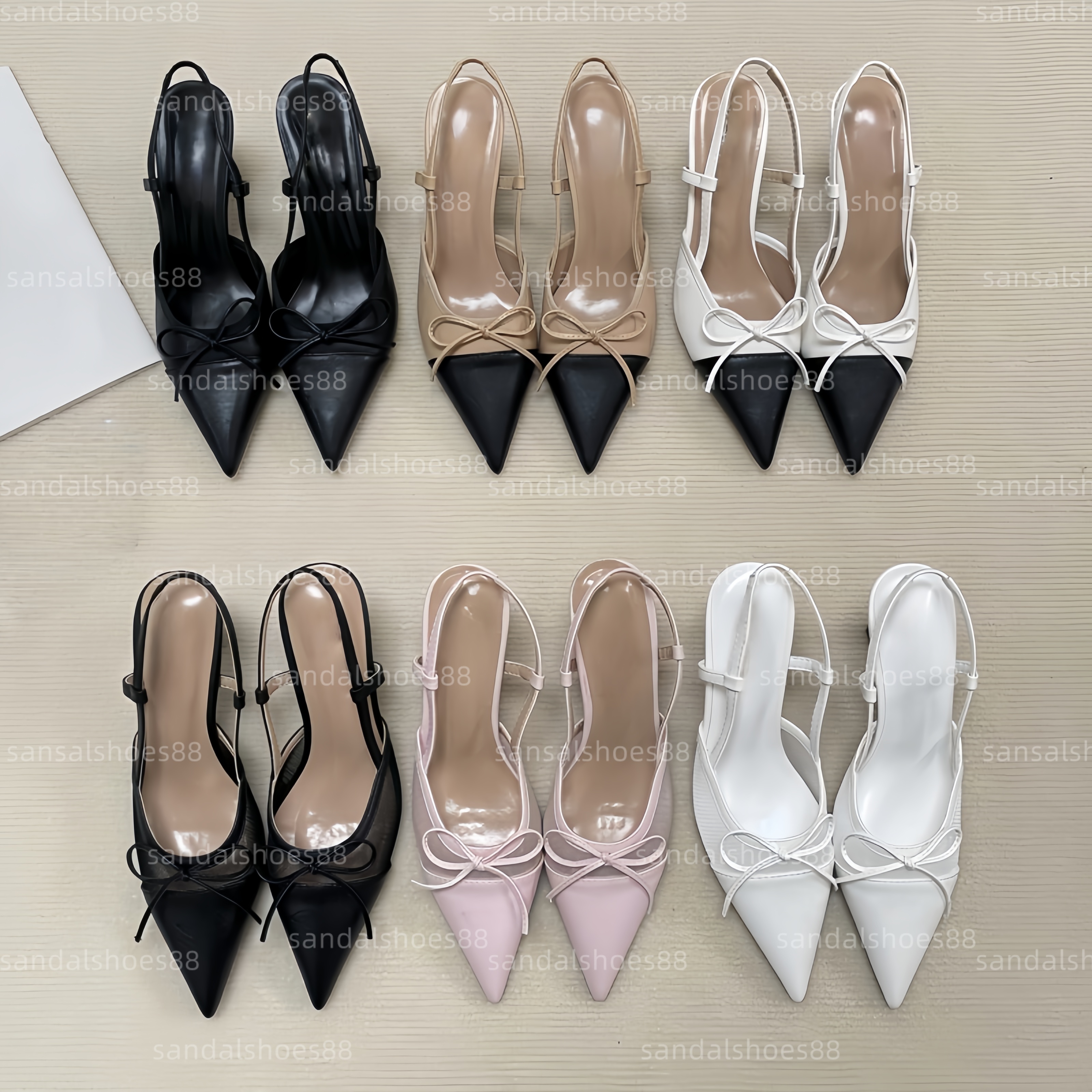 Talons de chaton Pumps de créateurs pour femmes Sandales Sandales pointues Boule