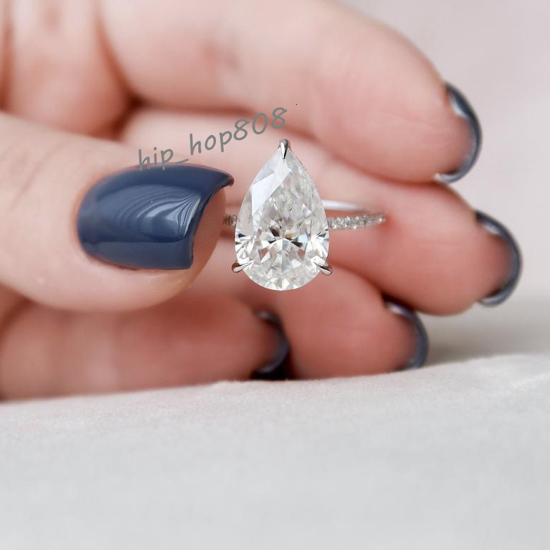 Zuanfa Custom Silver 14K Solid Gold Fine Jewelry Lab Grown Diamonds Wedding Engagement Moissanite Gold Ring