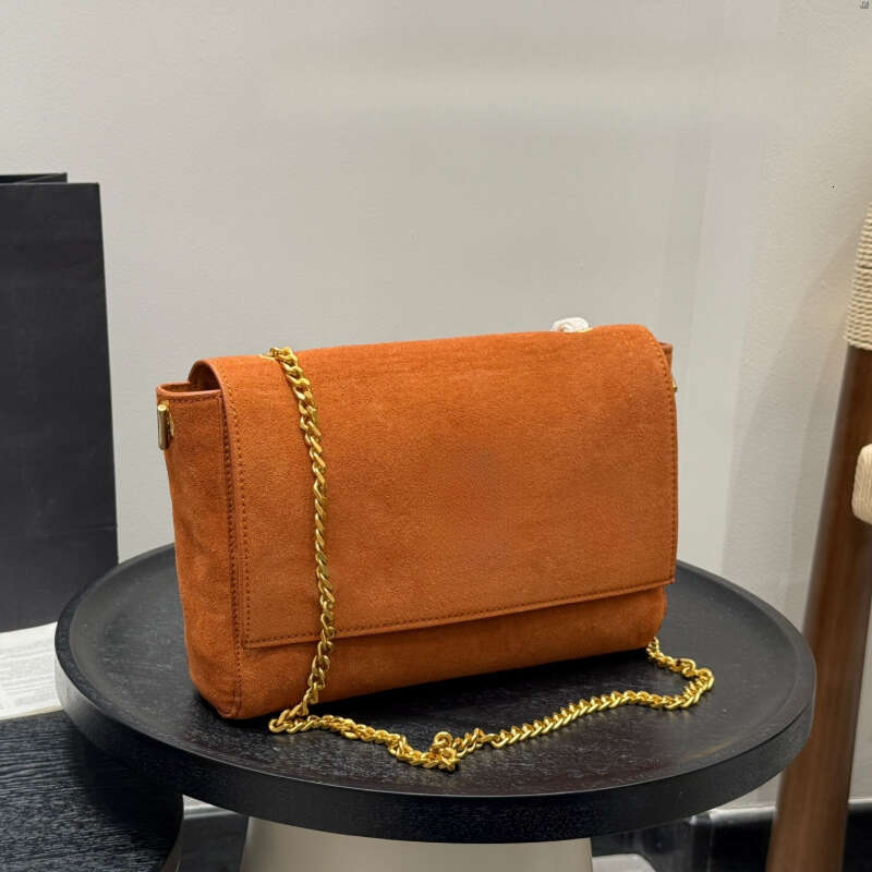 12A All-New Mirror Quality Designer Small Kate s Womens Flap Bag Real Leather Suede Reversible Purse Handbags Crossbody Black Shoulder Gold Chain Bo