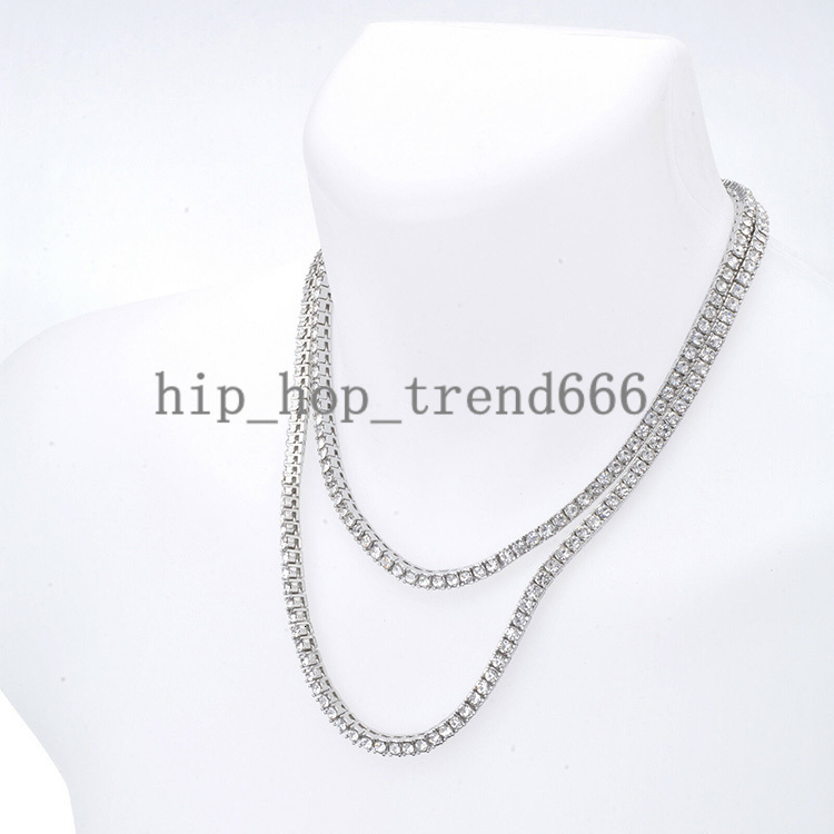 Wholesale Price 925 Silver with Quality moissanite Diamond 3mm-5mm Wide Tennis Necklace/bracelet Chain