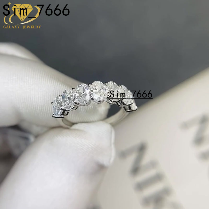 LuxuryJewelry White Gold Lab Grown Diamond Ring IGI Certified VVS Clarity D Color Custom Engagement Wedding Ring