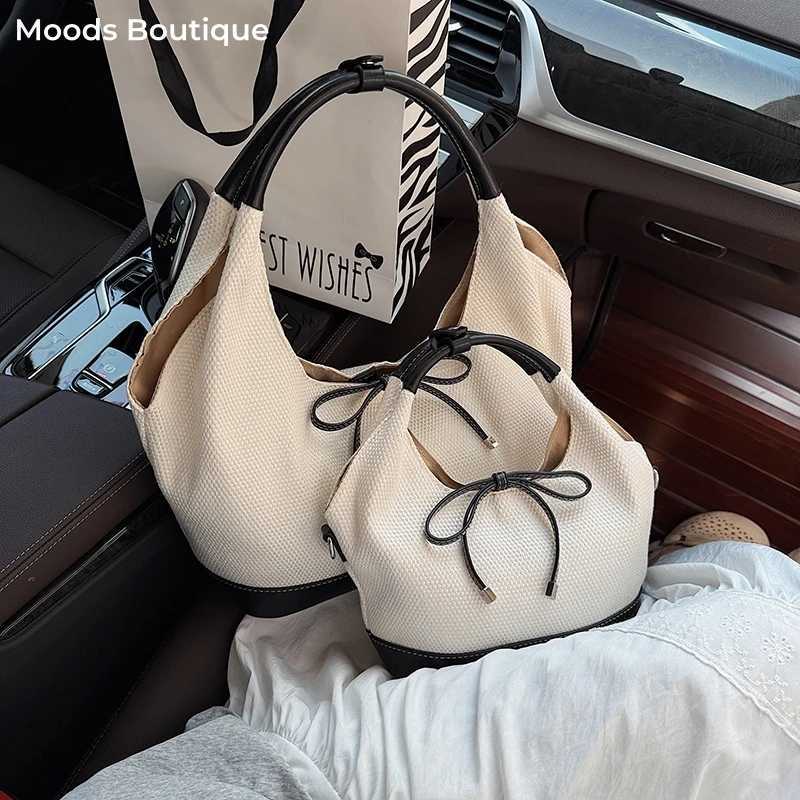Korean Style Two-sized Shoulder Bags For Women 2025 Latest Designer Purses And Handbags Casual Street Underarm Hobo Bag Z250815