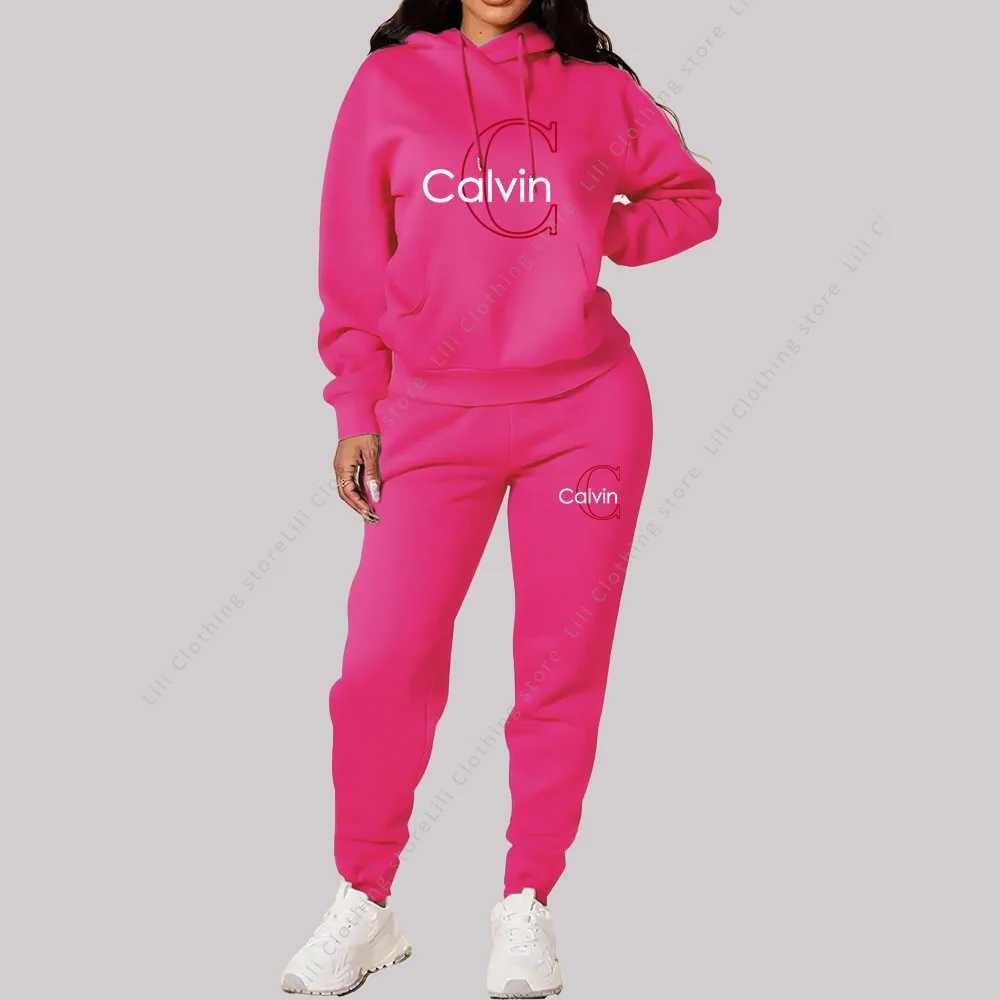 2025 New Ladies Tracksuit Aesthetic Designer Clothes Trend Sportswear High quality Hoodies Sweatpants 2 piece Outfits Women Sets J250815